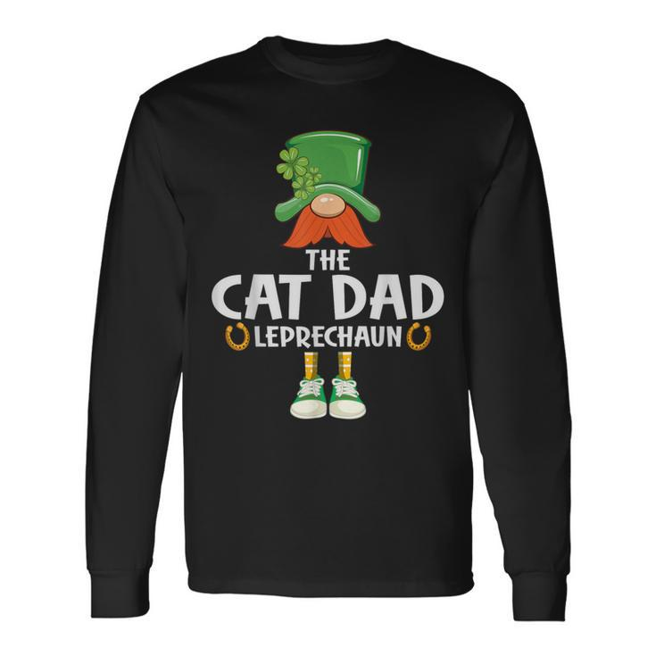 The Cat Dad Leprechaun Saint Patrick's Day Party Long Sleeve T-Shirt