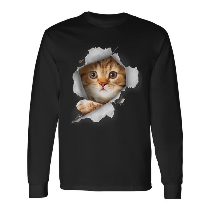 Cat Lover Kitten Lover Cute Cat Cat Owner Cat Long Sleeve T-Shirt