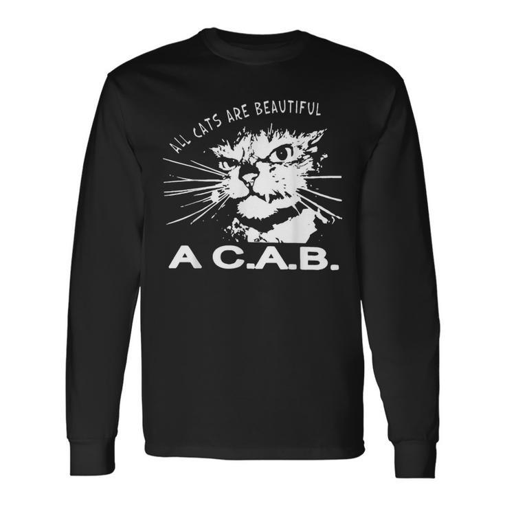 All Cats Are Beautiful A C A B Cats Love Langarmshirts Geschenkideen