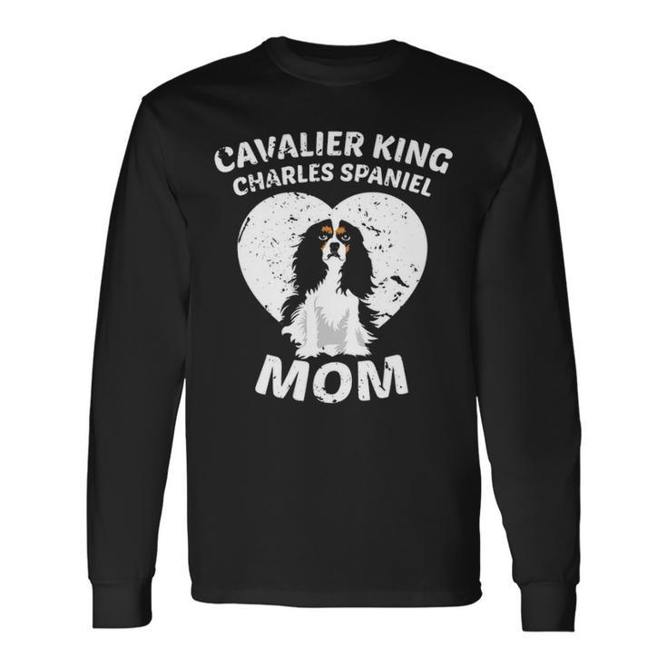 Cavalier King Charles Spaniel Dog Mom Long Sleeve T-Shirt
