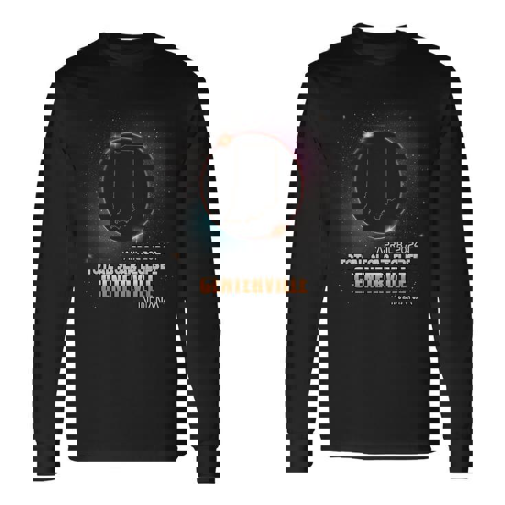 Centerville Indiana Total Solar Eclipse 2024 Long Sleeve T-Shirt Gifts ideas Centerville Indiana Total Solar Eclipse 2024 Long Sleeve T-Shirt Gifts ideas