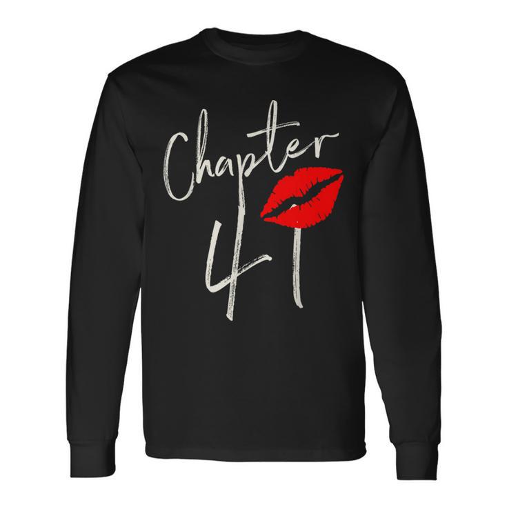 Chapter 41 Est 1981 41St Birthday For Women Long Sleeve T-Shirt