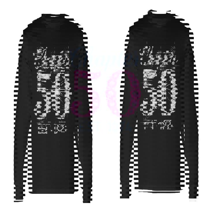 Chapter 50 Est 1974 50Th Birthday For Womens Long Sleeve T-Shirt