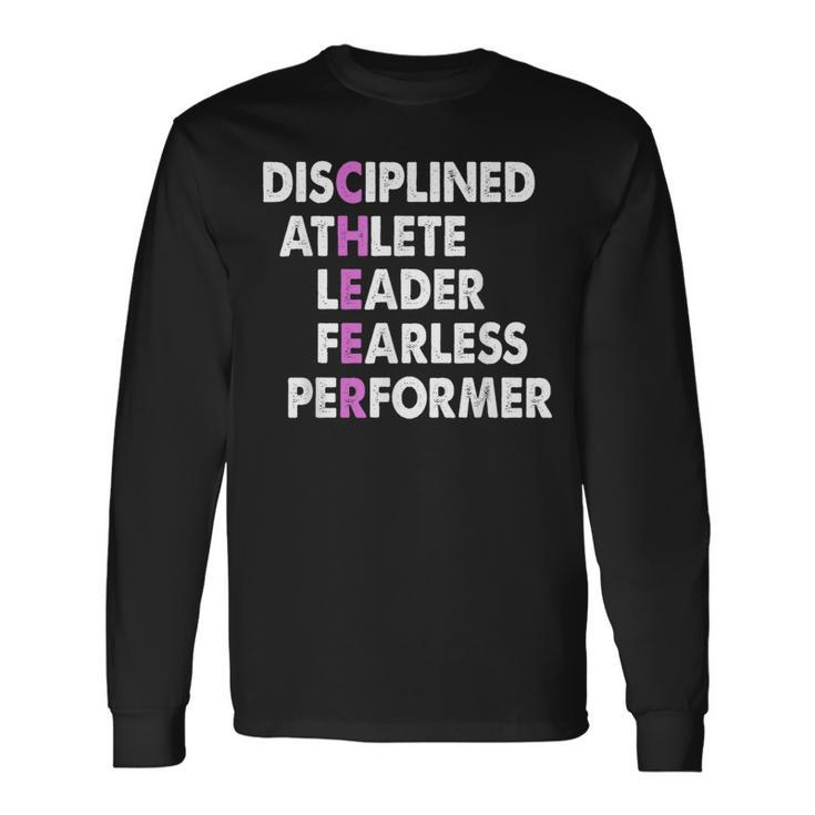 Cheer Coach Cheer Acronym Fearless Leader Long Sleeve T-Shirt Gifts ideas