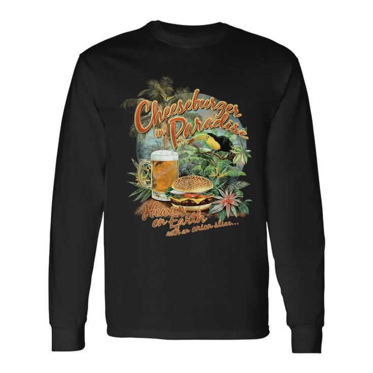 Cheeseburger In Paradise-Heaven On Earth Long Sleeve T-Shirt Gifts ideas