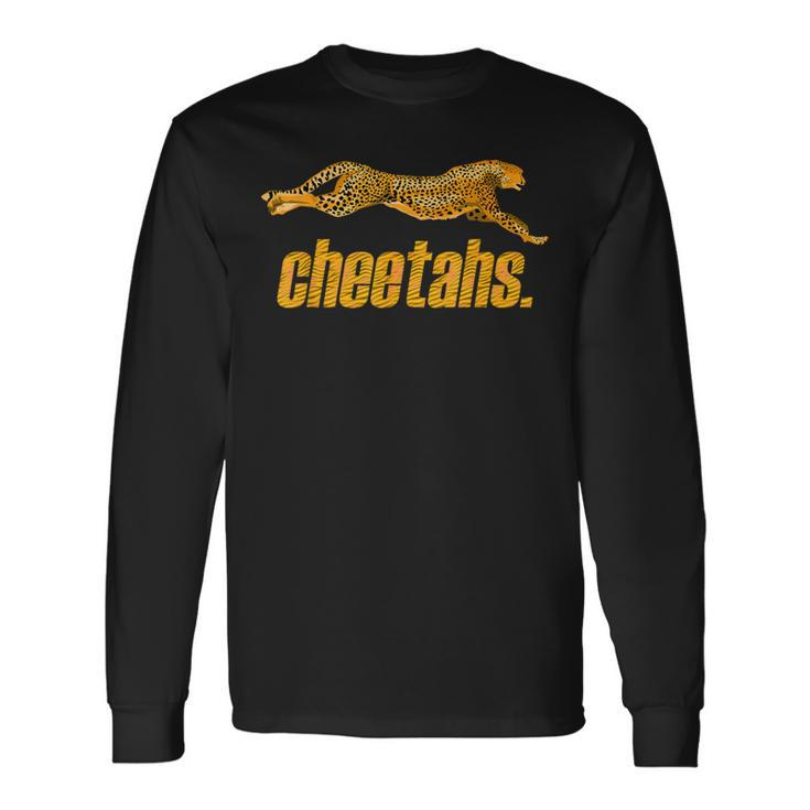 Cheetahs Leopard Animal Lover Print T Long Sleeve T-Shirt