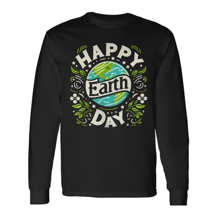 Cherish Our Earth Happy Earth Day Long Sleeve T-Shirt Gifts ideas