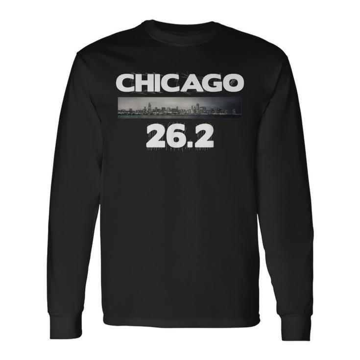 Chicago 262 Miles Marathon Runner Running Long Sleeve T-Shirt