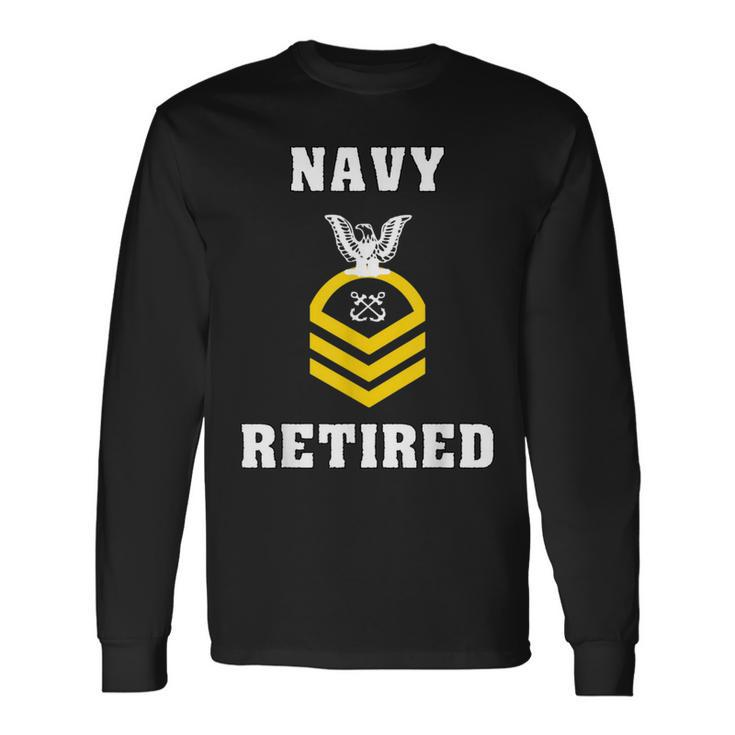 Chief Petty Officer Navy Retired Long Sleeve T-Shirt Gifts ideas