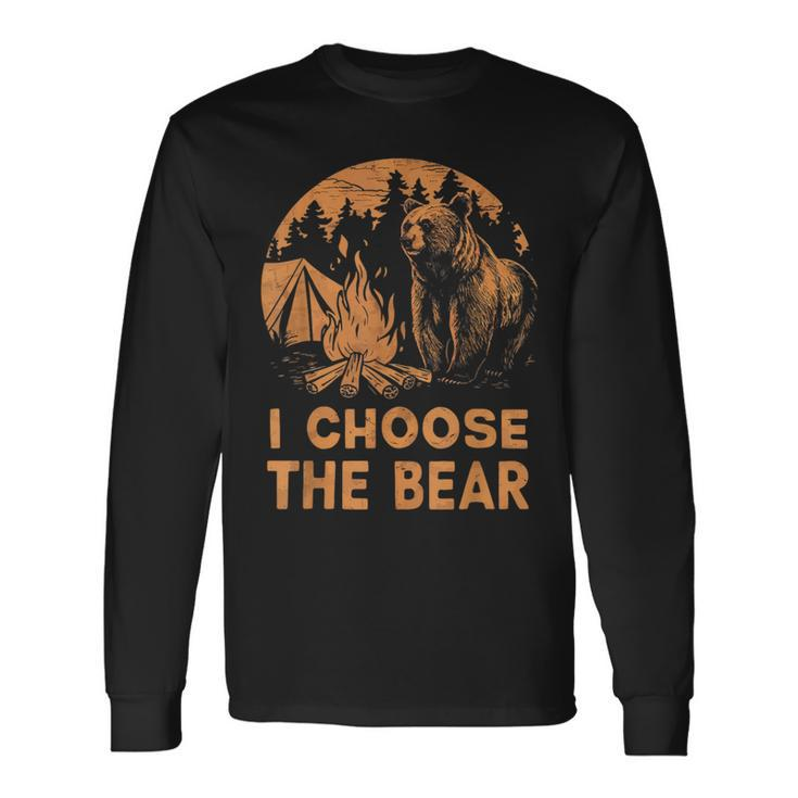 I Choose The Bear I Choose The Bear Feminist Long Sleeve T-Shirt