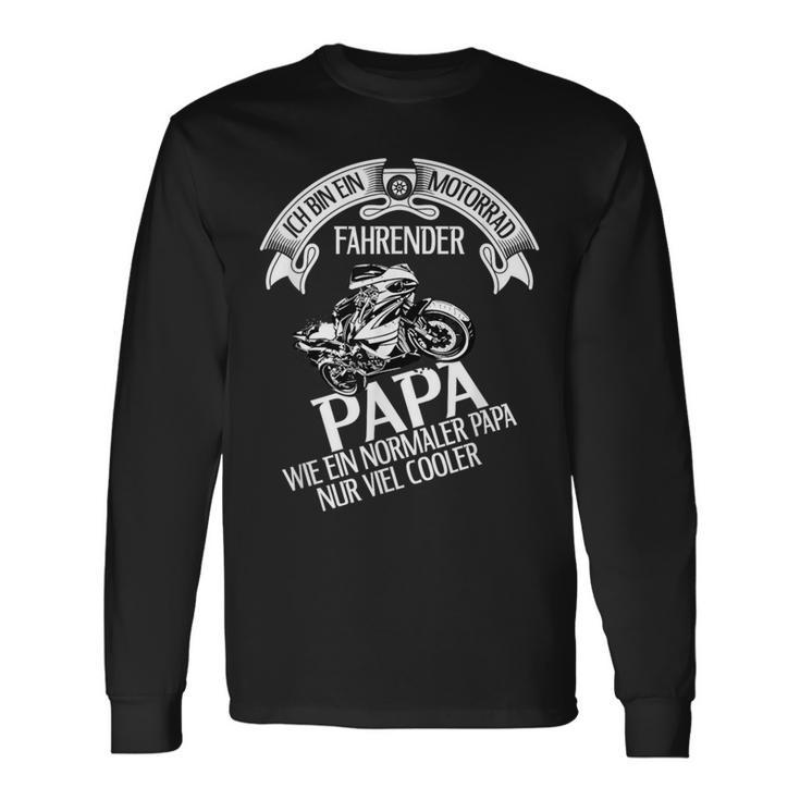 Chopper Motocross Ich Bin Ein Motorrad Fahrender Papa Langarmshirts Geschenkideen