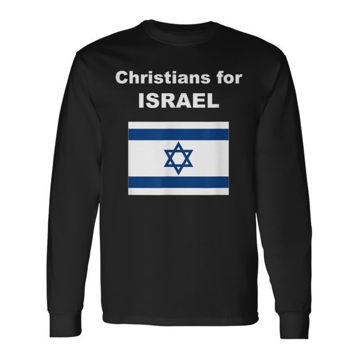 Christians For Israel Long Sleeve T-Shirt Gifts ideas
