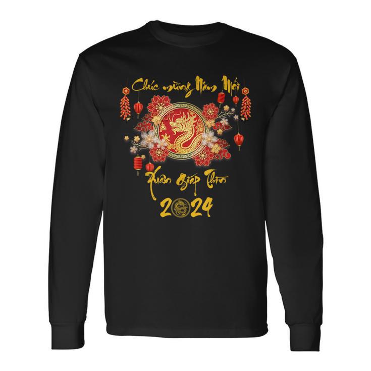 Chuc Mung Nam Moi Vietnamese New Year Of The Dragon 2024 Long Sleeve T