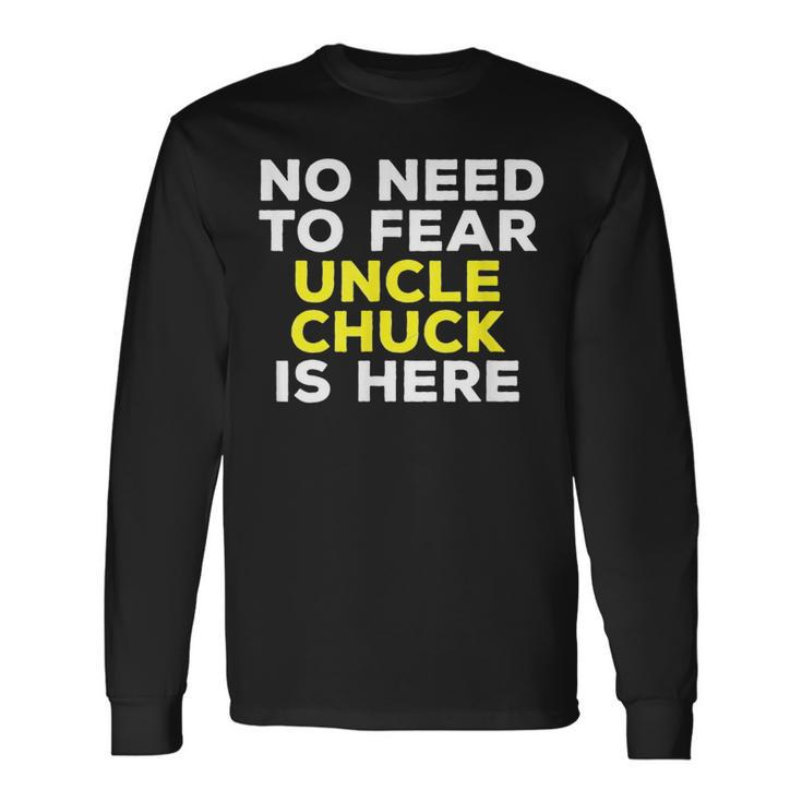 Chuck Uncle Family Graphic Name Long Sleeve T-Shirt