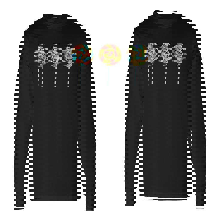 Chupetín De Remolino Lindo Remolino De Caramelos Arco Iris Camiseta de manga larga