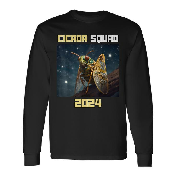The Cicada Apocalypse Brood Xiii And Xix Cicada Squad 2024 Long Sleeve T-Shirt