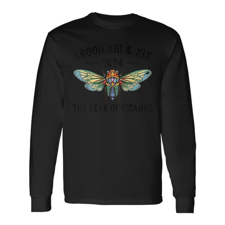 Cicada Swarm 2024 Return Of The Cicadas 2024 Invasion Long Sleeve T-Shirt