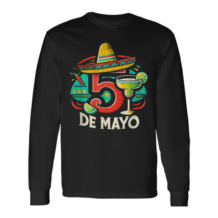 Cinco De Mayo 5 De Mayo Mexican Fiesta Long Sleeve T-Shirt