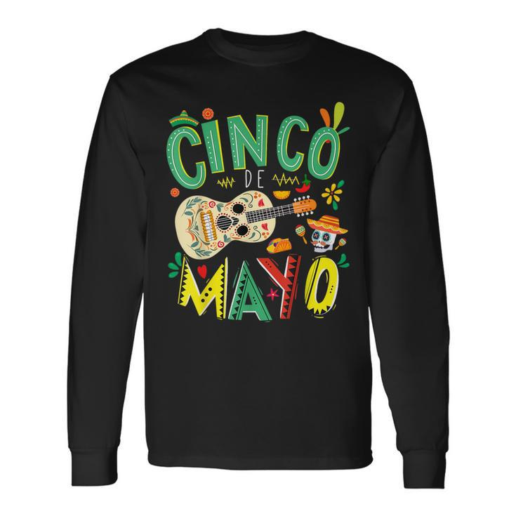 Cinco De Mayo Lets Fiesta Squad 5 De Mayo Mexican Fiesta Long Sleeve T-Shirt