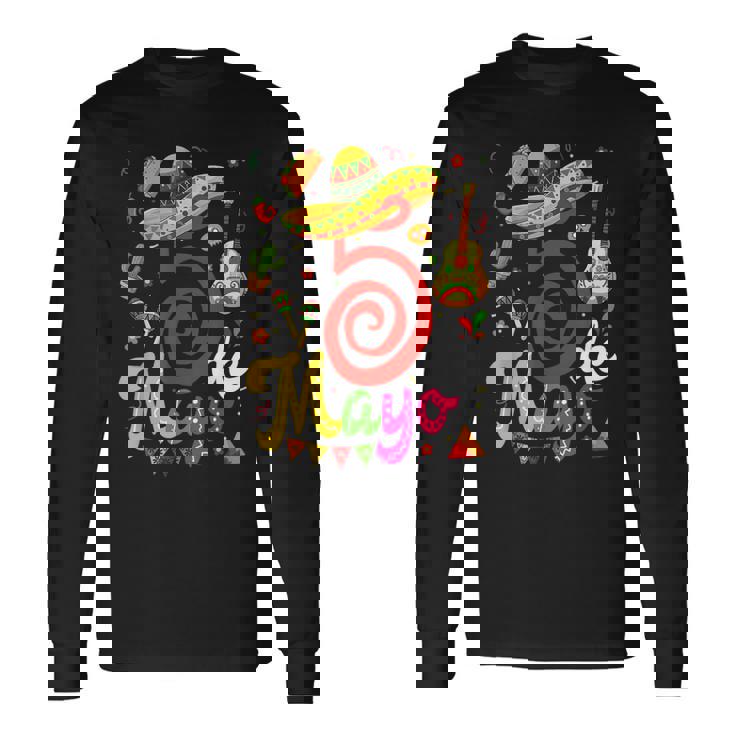 Cinco De Mayo Fiesta Surprise Camisa 5 De Mayo Viva Mexico Long Sleeve T-Shirt