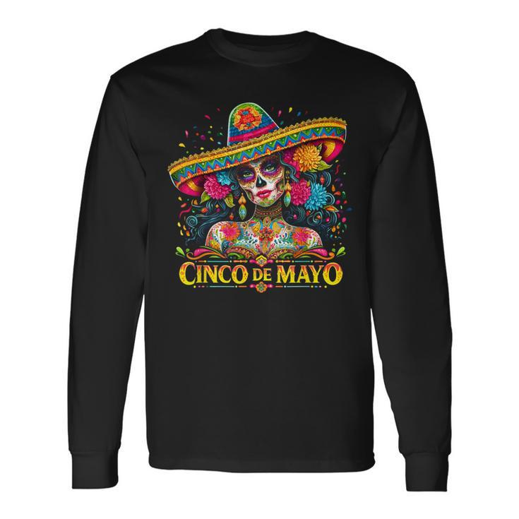 Cinco De Mayo Mexican Fiesta 5 De Mayo Girls Women Long Sleeve T-Shirt