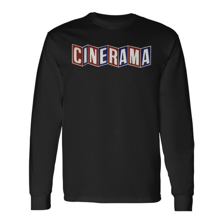 Cinerama Vintage Retro Movie Theatre Los Angeles Long Sleeve T-Shirt