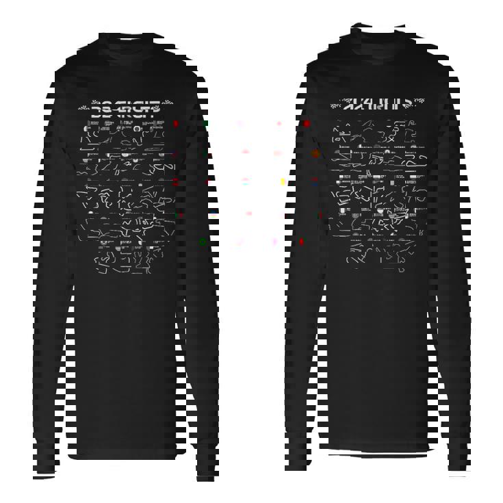 Circuitos De Fórmula Racing 2024 Coche De Carreras Formula Racing Camiseta de manga larga