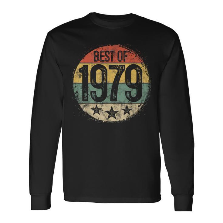 Circular Vintage Best Of 1979 44 Year Old 44Th Birthday Long Sleeve T-Shirt