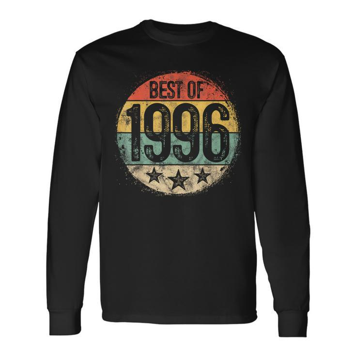 Circular Vintage Best Of 1996 28 Year Old 28Th Birthday Long Sleeve T-Shirt
