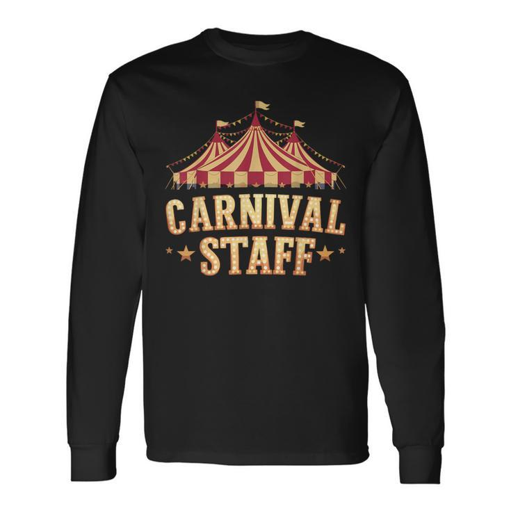 Circus Matching Carnival Staff Long Sleeve T-Shirt