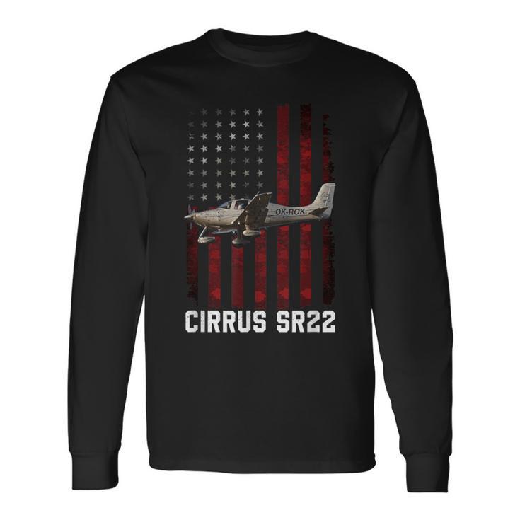 Cirrus Sr22 Aircraft Long Sleeve T-Shirt