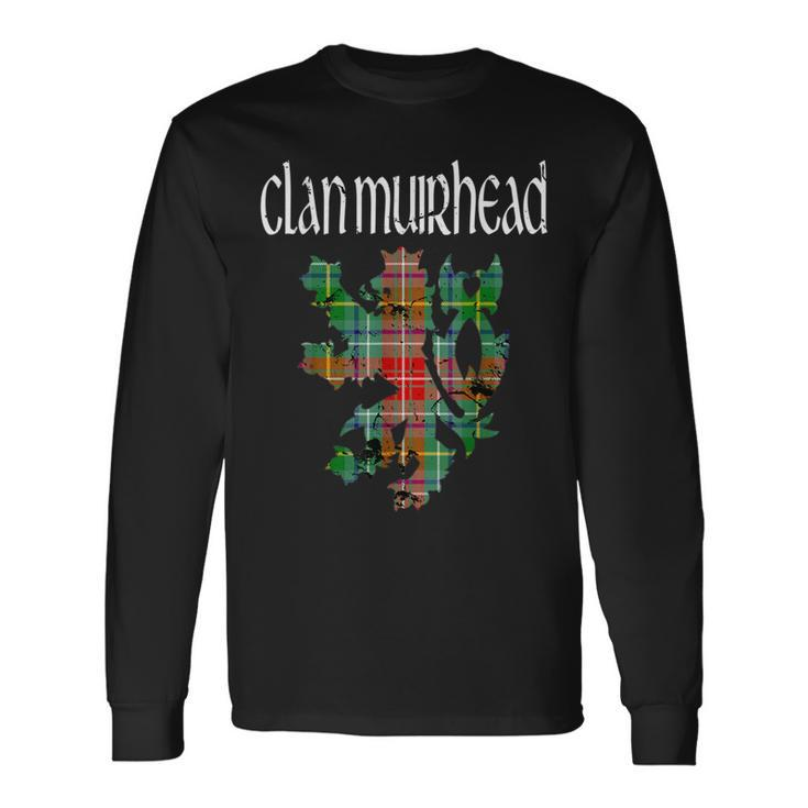 Clan Muirhead Tartan Scottish Family Name Scotland Pride Long Sleeve T-Shirt