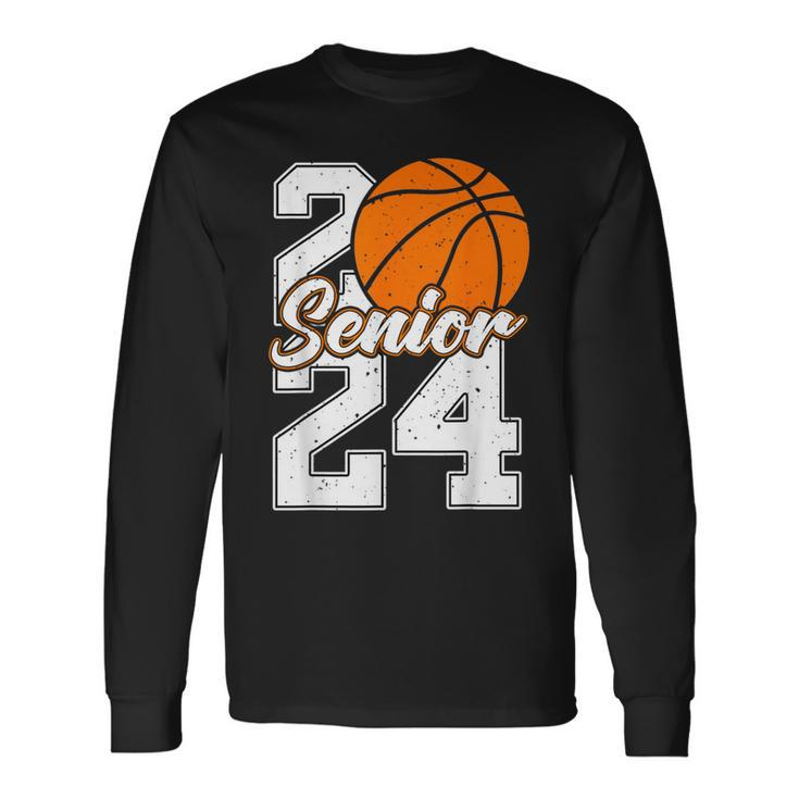 Class Of 2024 Basketball Senior Senior 2024 Basketball Long Sleeve T-Shirt