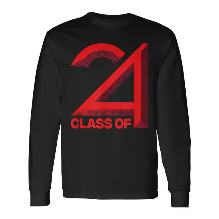 Class Of 2024 Graduation Senior High School College Long Sleeve T-Shirt