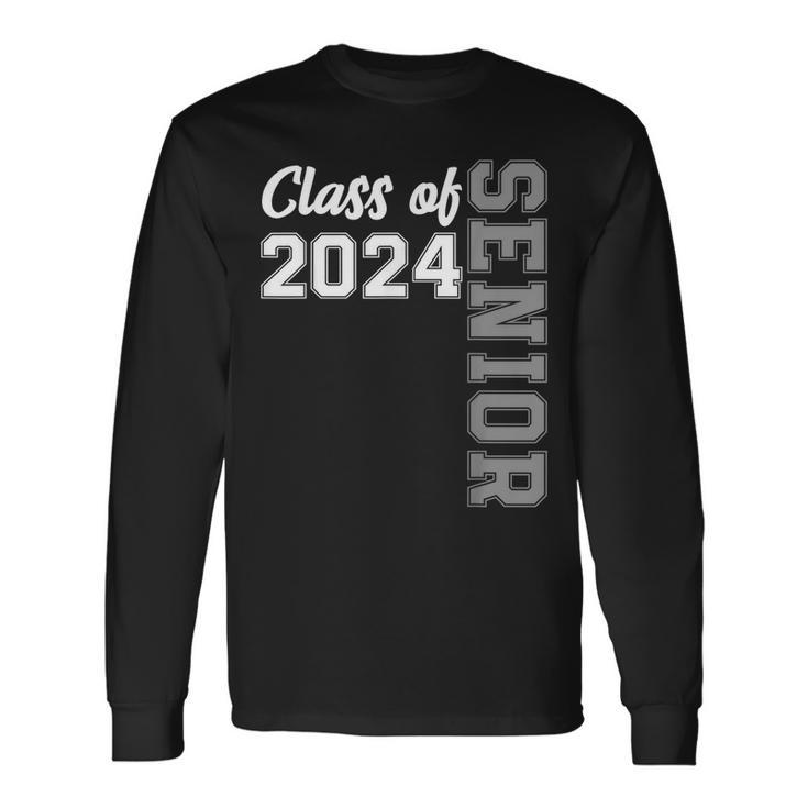 Class Of 2024 Senior 24 High School Graduation Party Long Sleeve T-Shirt