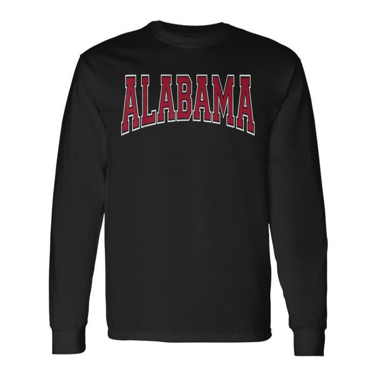 Classic Alabama Al State Varsity Style Long Sleeve T-Shirt