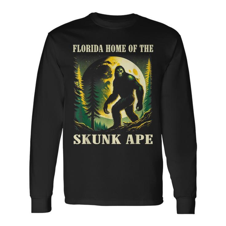 Classic Florida Of The Skunk Ape Cute Animal Pet Monsters Long Sleeve T-Shirt