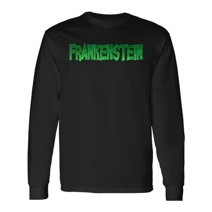 Classic Frankenstein Vintage Horror Movie Monster Graphic Long Sleeve T-Shirt
