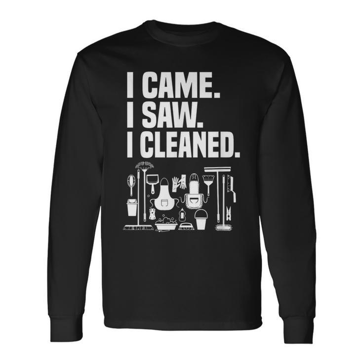 Cleaning House Cleaner And Housekeeper Long Sleeve T-Shirt
