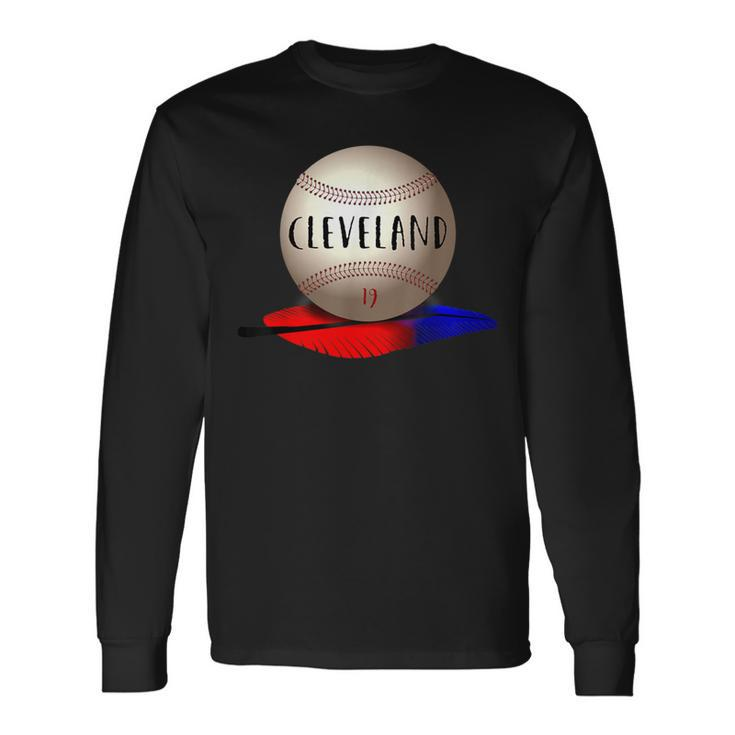 Cleveland Hometown Indian Tribe Baseball 19 Logo Long Sleeve T-Shirt