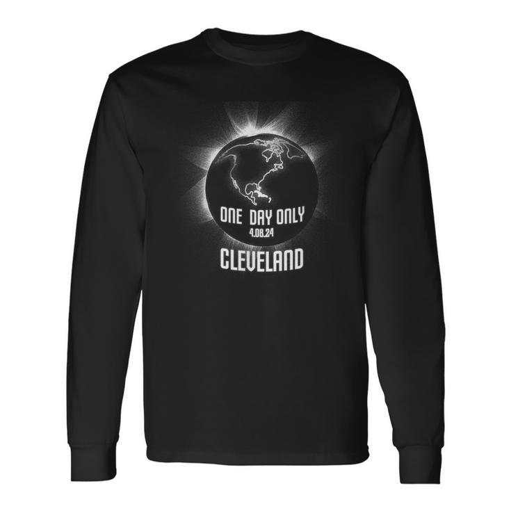 Cleveland Total Solar Eclipse 2024 America 40824 Long Sleeve T-Shirt Gifts ideas