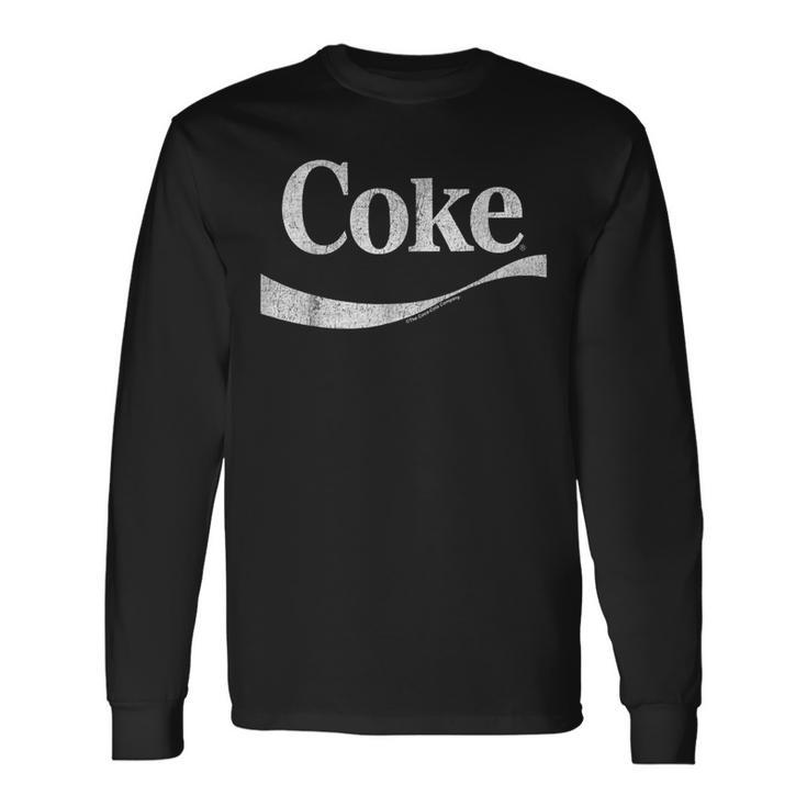 Coca-Cola Distressed Original Logo Langarmshirts Geschenkideen