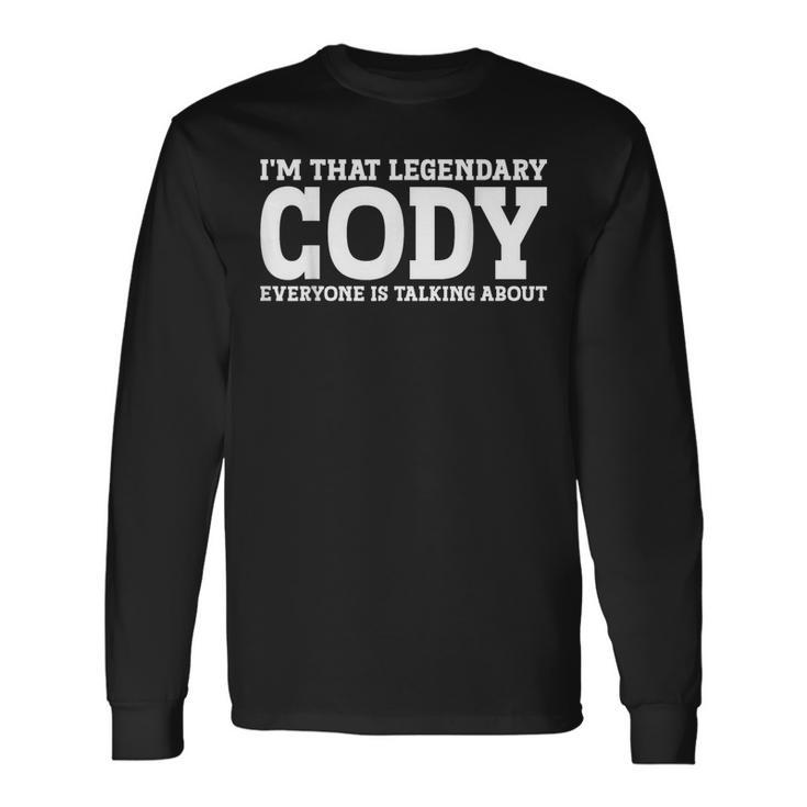 Cody Surname Team Family Last Name Cody Long Sleeve T-Shirt