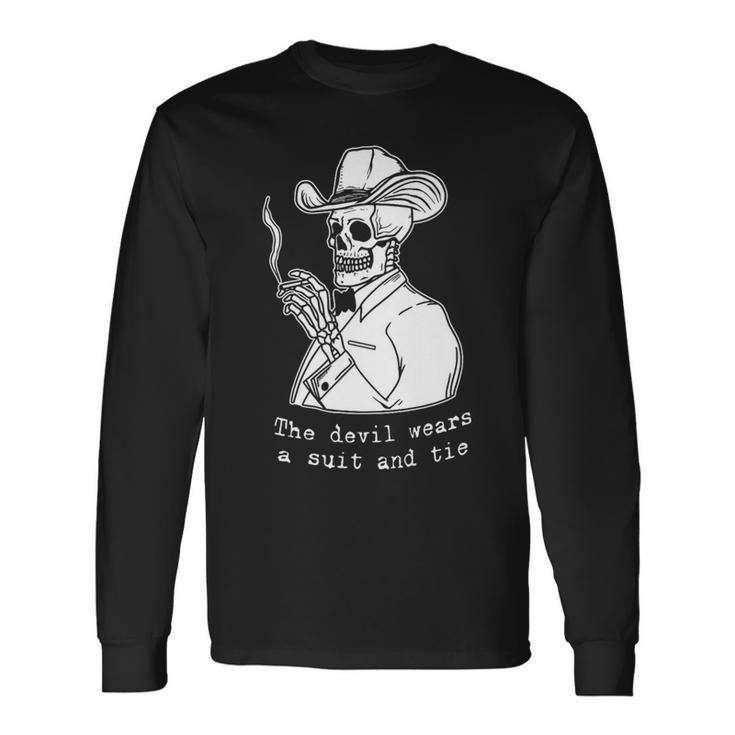 Graphic Colters Ars Wall Drifting Cowpoke Quote Music Singer Long Sleeve T-Shirt