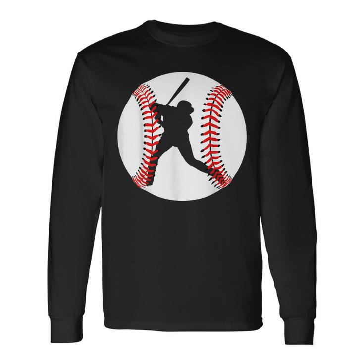 Cool Baseball Player Long Sleeve T-Shirt