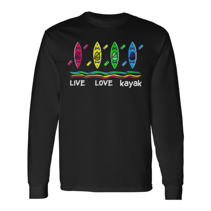 Cool Kayaks For Outdoor Adventure Kayaking Boating Long Sleeve T-Shirt Gifts ideas