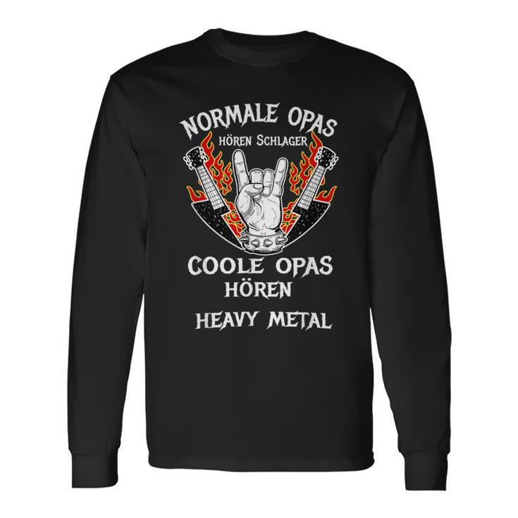 Coole Opas Hören Heavy Metal Langarmshirts Geschenkideen