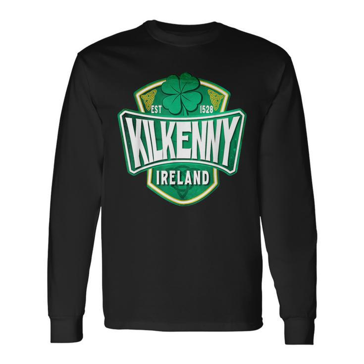 County Kilkenny Ireland Irish Gaelic Football Hurling Badge Long Sleeve T-Shirt Gifts ideas