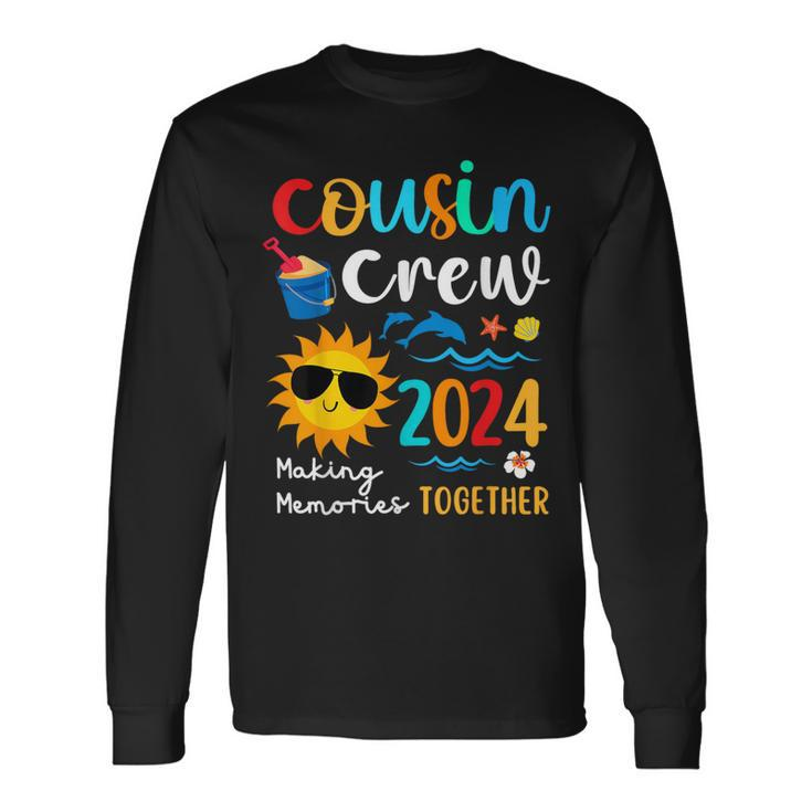 Cousin Crew 2024 Summer Vacation Beach Family Trips Matching Long Sleeve T-Shirt