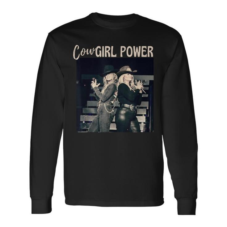 Cowgirl Power Lainey And Miranda Good Horses Country Concert Long Sleeve T-Shirt